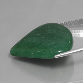 Aventurina Verde Natural 49.57ct, Formato de pêra, Translúcido