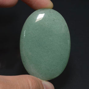 Aventurina verde natural 80,23ct, corte oval, opaco