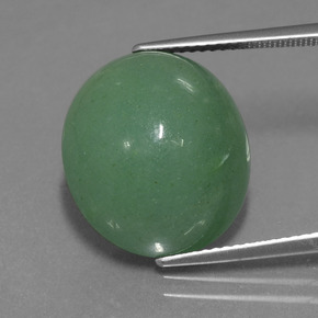Aventurina verde natural 17,82ct, corte oval, translúcido