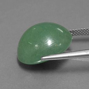 Aventurina verde natural 17,82ct, corte oval, translúcido