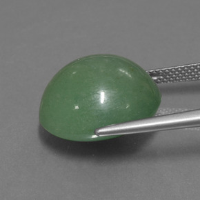 Aventurina verde natural 16,51ct, corte oval, translúcido