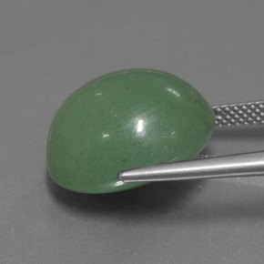 Aventurina Verde Natural 18.83ct, Corte Oval, Translúcido