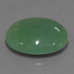 Aventurina verde natural 22,77ct, corte oval, translúcido