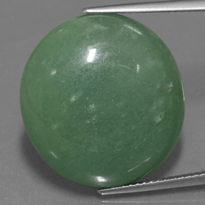 Aventurina verde natural 25,47ct, corte oval, translúcido