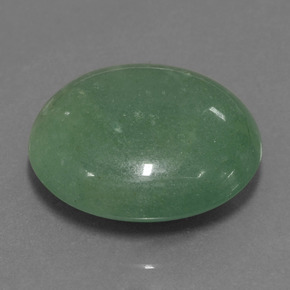 Aventurina verde natural 25,47ct, corte oval, translúcido