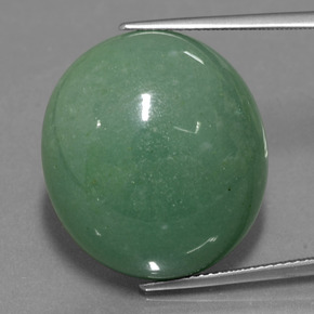 Aventurina verde natural 40,33ct, corte oval, translúcido