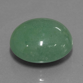 Aventurina verde natural 40,33ct, corte oval, translúcido
