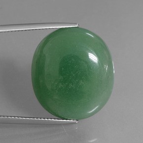 Aventurina verde natural 27,84ct, corte oval, translúcido