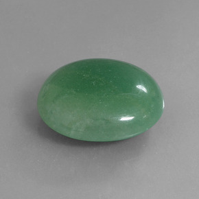 Aventurina verde natural 27,84ct, corte oval, translúcido