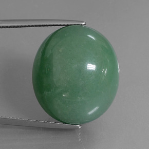 Aventurina verde natural 47,19ct, corte oval, translúcido