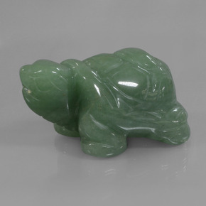 Aventurina verde natural 306,71ct, forma extravagante, opaco