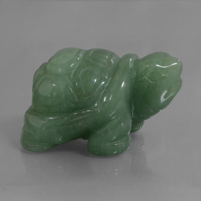 Aventurina verde natural 325,36ct, forma extravagante, opaco