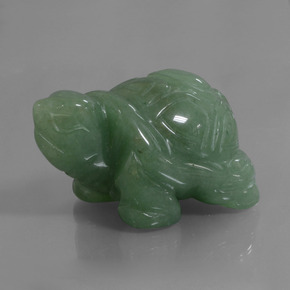 Aventurina verde natural 325,36ct, forma extravagante, opaco