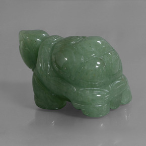 Aventurina verde natural 325,36ct, forma extravagante, opaco