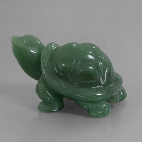 Aventurina verde natural 457,52ct, forma extravagante, opaco