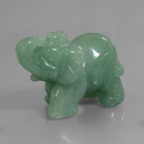 Aventurina verde natural 268,27ct, forma extravagante, opaco