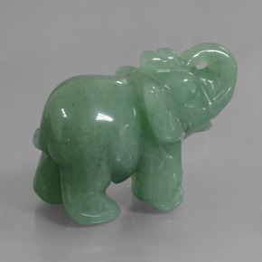 Aventurina verde natural 268,27ct, forma extravagante, opaco