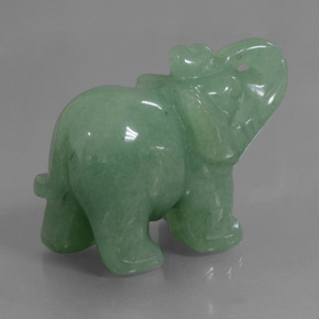 Aventurina verde natural 267,73ct, forma extravagante, opaco