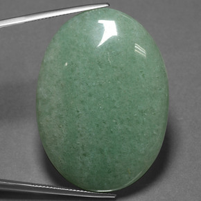 Aventurina Verde Natural 88.68ct, Corte Oval, Opaco