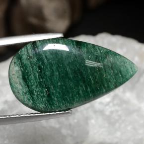 Aventurina Verde Natural 9.13ct, Formato de pêra, Translúcido