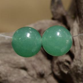 Pedras preciosas de aventurina verde natural de 7,19 ct, esfera / bola, translúcido