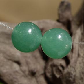 Pedras preciosas de aventurina verde natural de 7,19 ct, esfera / bola, translúcido