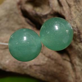 Pedras preciosas de Aventurina Verde natural de 7.23 ct, Esfera / Bola, Translúcido