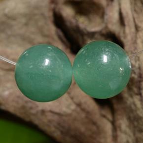 Pedras preciosas de Aventurina Verde natural de 7.23 ct, Esfera / Bola, Translúcido