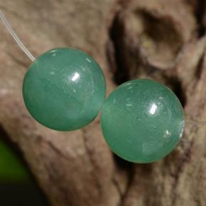 Pedras preciosas de Aventurina Verde natural de 7.23 ct, Esfera / Bola, Translúcido