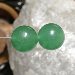 Pedras preciosas de aventurina verde natural de 23,25 ct, esfera / bola, opaco