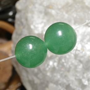 Pedras preciosas de aventurina verde natural de 23,25 ct, esfera / bola, opaco