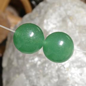 Pedras preciosas de aventurina verde natural de 23,25 ct, esfera / bola, opaco