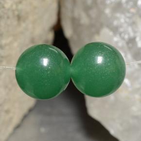 Pedras preciosas de Aventurina Verde natural de 23.11 ct, Esfera / Bola, Translúcido