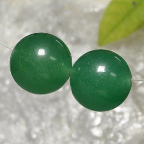 Pedras preciosas de aventurina verde natural de 23,43 ct, esfera / bola, translúcido