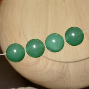 Pedras preciosas de Aventurina Verde médio natural de 28.42 ct, Esfera / Bola, Translúcido