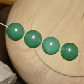 Pedras preciosas de Aventurina Verde médio natural de 28.42 ct, Esfera / Bola, Translúcido