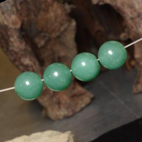 Pedras preciosas de Aventurina Verde natural de 28.22 ct, Esfera / Bola, Translúcido