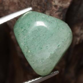 Aventurina verde natural 16,88ct, forma extravagante, translúcido