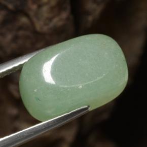Aventurina verde natural 10,91ct, forma extravagante, translúcido