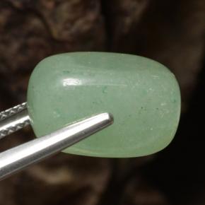 Aventurina verde natural 10,91ct, forma extravagante, translúcido