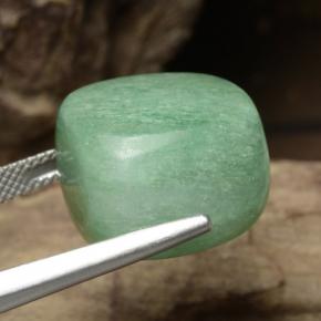 Aventurina verde natural 32,56ct, forma extravagante, translúcido