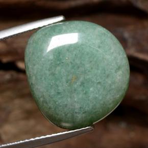 Aventurina verde natural 19,06ct, forma extravagante, translúcido