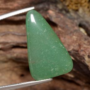 Aventurina verde natural 13,43ct, trillion, translúcido