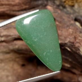 Aventurina verde natural 13,43ct, trillion, translúcido