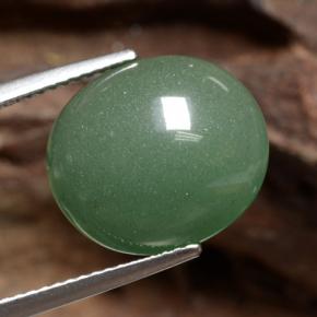 Aventurina Verde Natural 8.82ct, Corte Oval, Translúcido