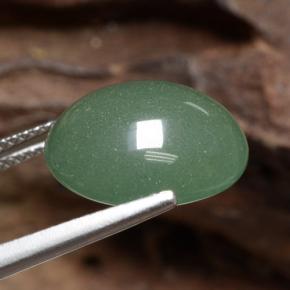 Aventurina Verde Natural 8.82ct, Corte Oval, Translúcido