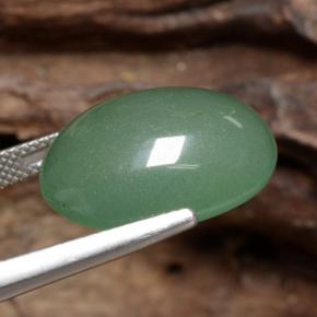 Aventurina Verde Natural 17.30ct, Corte Oval, Translúcido