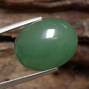 Aventurina Verde Natural 17.51ct, Corte Oval, Translúcido