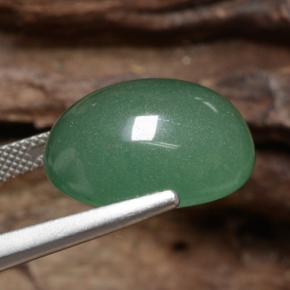 Aventurina Verde Natural 17.51ct, Corte Oval, Translúcido