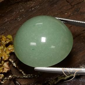 Aventurina verde musgo quente Natural 48.14ct, Redondo, Opaco